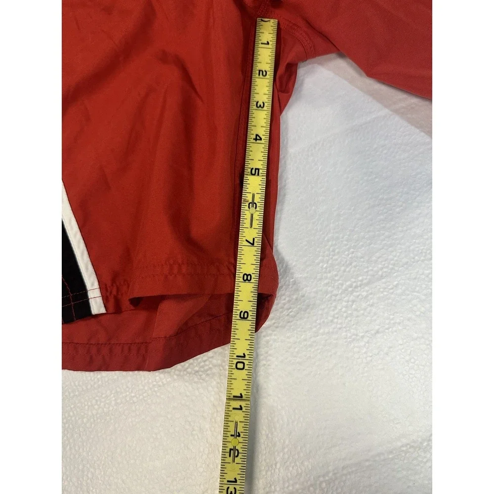 Nike Red Black Men's‎ Swim Trunks Size L Pockets - Vintage Nike Swim Shorts